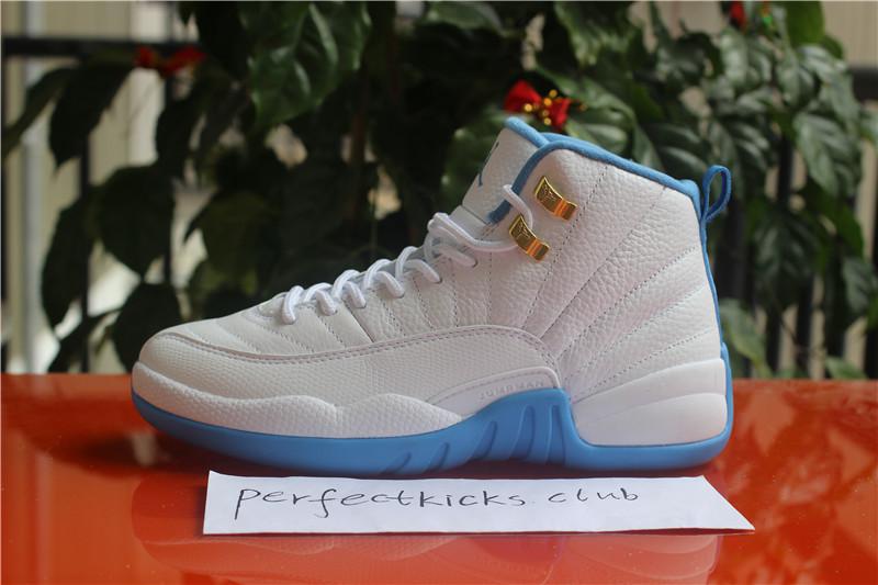 Authentic Air Jordan 12 GS University Blue